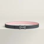Mini Constance Touareg belt buckle & Reversible leather strap 24 mm - Image 2